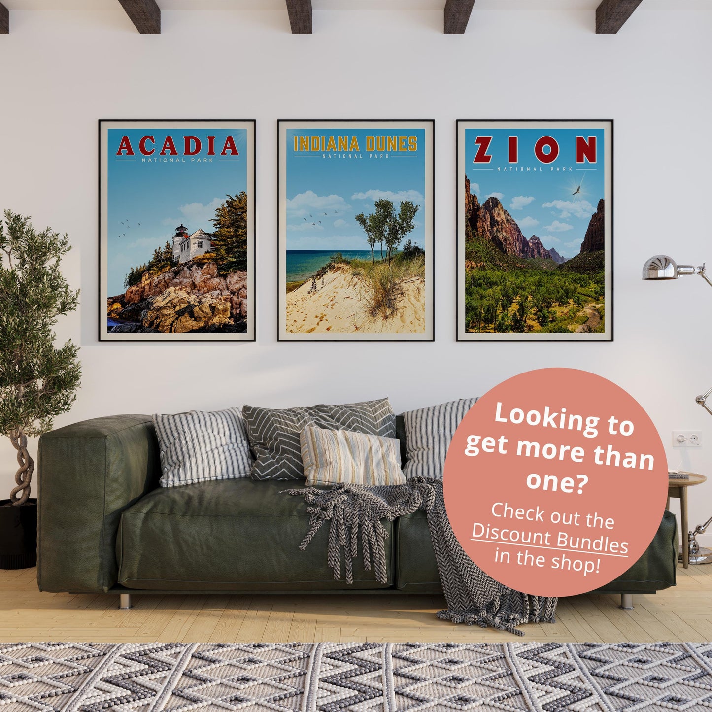 Joshua Tree Art, Joshua Tree National Park Print | Vintage National Park Poster | Joshua Tree Gift For National Park Lover