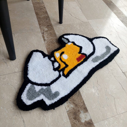 Funny Rug,Cute Hand Tufted Egg RugCute Tuft Rug,Custom Tuft Rug,100% Acrylic Soft Rug,Hand Tuft Egg Rug,Area Rug, Modern Rug, Handmade Decor