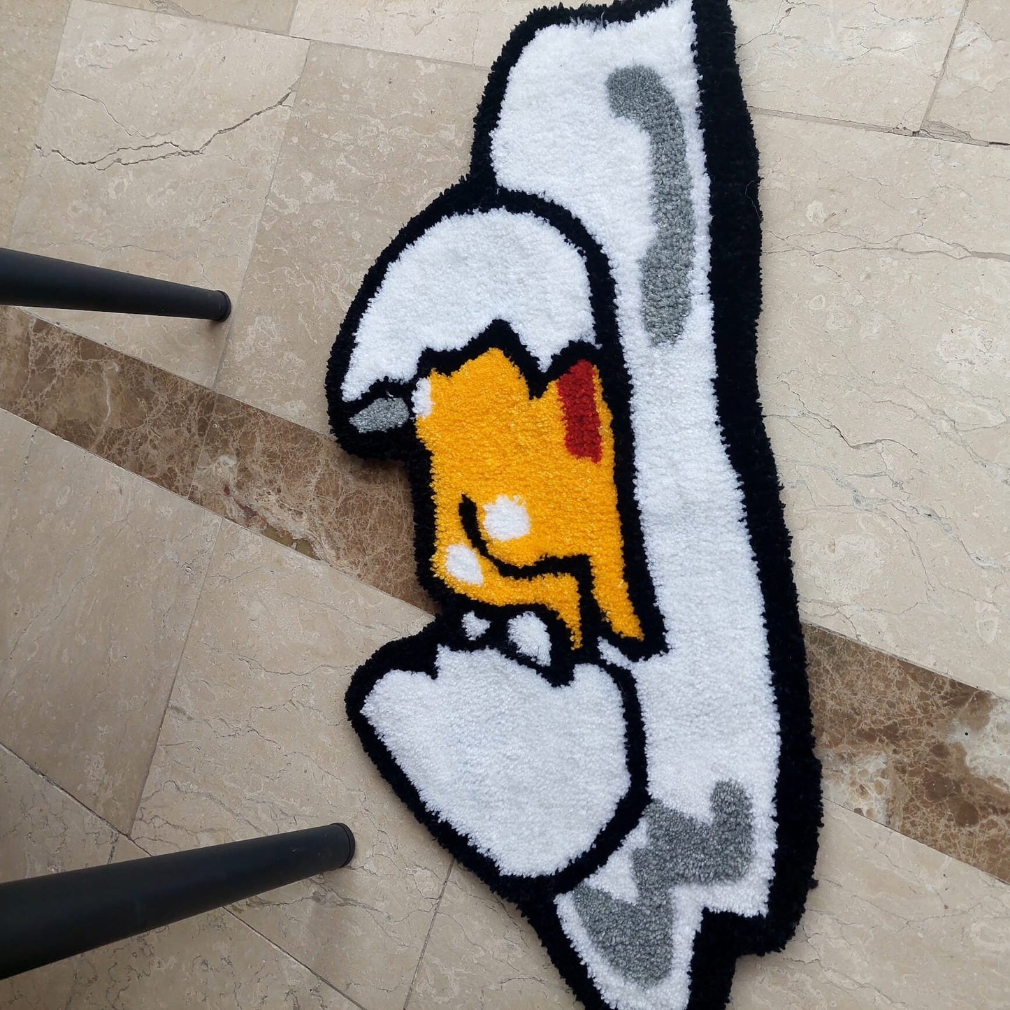 Funny Rug,Cute Hand Tufted Egg RugCute Tuft Rug,Custom Tuft Rug,100% Acrylic Soft Rug,Hand Tuft Egg Rug,Area Rug, Modern Rug, Handmade Decor