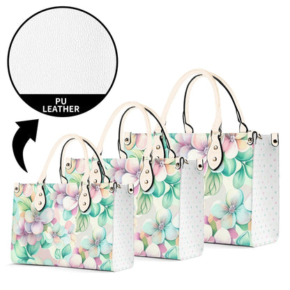 Pastel Dreams Flower Handbag. Spring handbag. Vegan Leather handbag. Womans Handbag. Gift for her. Crossbody. Shoulder bag