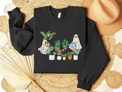 Cute Ghost Sweatshirt, Plant Lady Sweatshirt, Halloween Mom Sweater, Ghost Sweater, Plant Lover Gift, Funny Halloween, Fall Sweater
