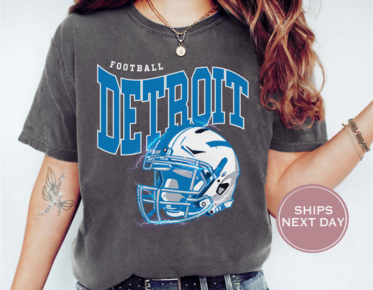Retro Detroit Football Shirt, Vintage Detroit Football Shirt, Detroit Football Shirt, Trendy Detroit Football Shirt, Game Shirt