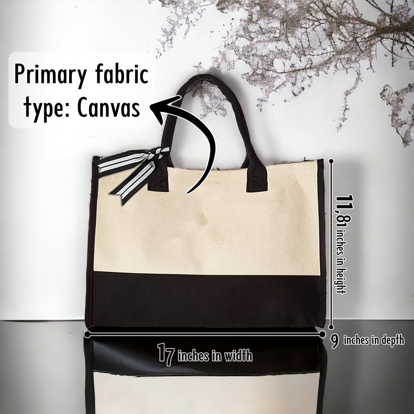 Floral Name Tote, Personalized Canvas Tote, Mothers Day Gifts, Gift for Her, Birth Month Flower Bag, Custom Tote Bag, Reusable Shopping Bag