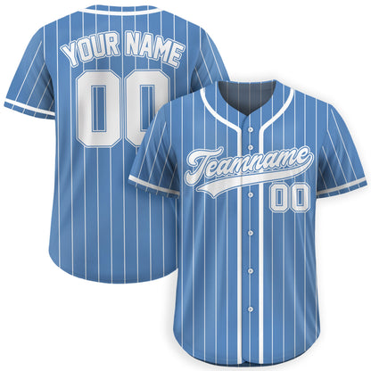 Custom Team Name Number Baseball Jersey Pinstripe, Custom Baseball Jersey for Men Women Youth Kid, Personalized Pinstripe Jersey Blue White