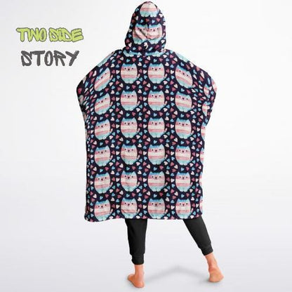 Unisex Reversible Adult Snug Hoodie,Trans Flag Reversible Oversized Hoodie Blanket,Lounge Wear,Unique Gifts,Christmas Gift,Dog Lover Gift