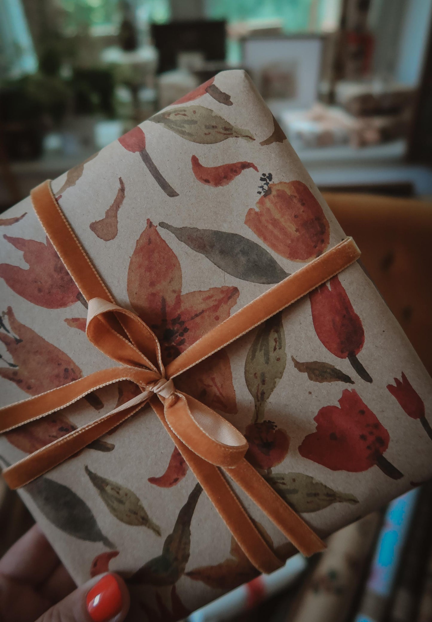 Tulips wrapping paper, Gift Wrap, gift wrapping paper, Gift Warp, Wrapping paper, gift paper, floral wrapping paper, recycled