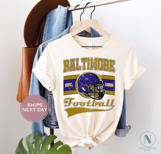 Retro Baltimore Football Shirt, Vintage Baltimore Football Shirt, Baltimore Football Women Shirt, Baltimore Football Toddler Shirt