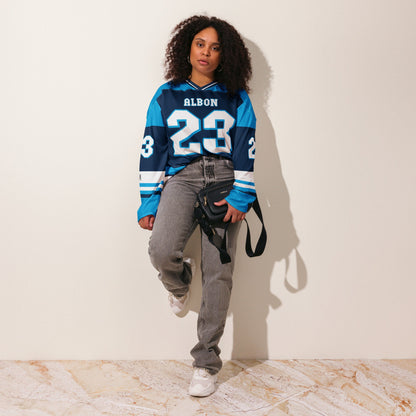 Motorsport‑Inspired Oversized Hockey Jersey – Casual Unisex Racing Number 23