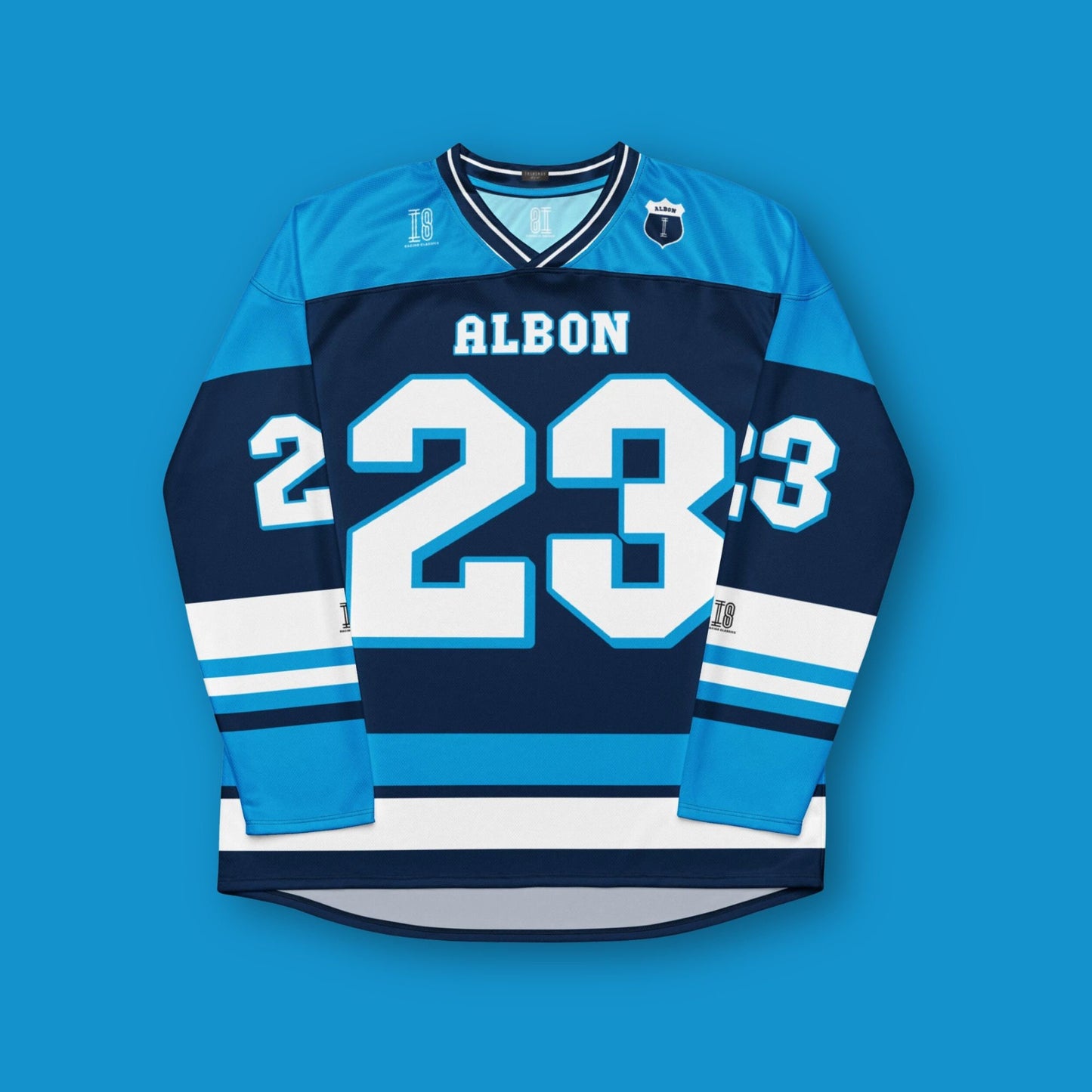 Motorsport‑Inspired Oversized Hockey Jersey – Casual Unisex Racing Number 23