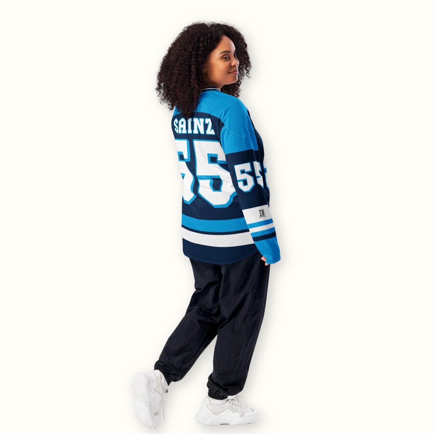 Racing #55 Fan Oversized Hockey Jersey – Unisex Streetwear Jersey with Bold Number Graphics