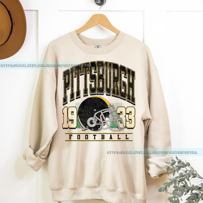 Pittsburgh Football Sweatshirt, Retro Sports Fan Shirt, Game Day Gift Tee, Pittsburgh Mascot Sweatshirt, Pittsburgh Football Fan Shirt
