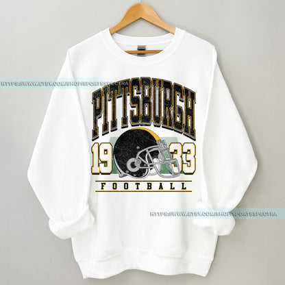 Pittsburgh Football Sweatshirt, Retro Sports Fan Shirt, Game Day Gift Tee, Pittsburgh Mascot Sweatshirt, Pittsburgh Football Fan Shirt