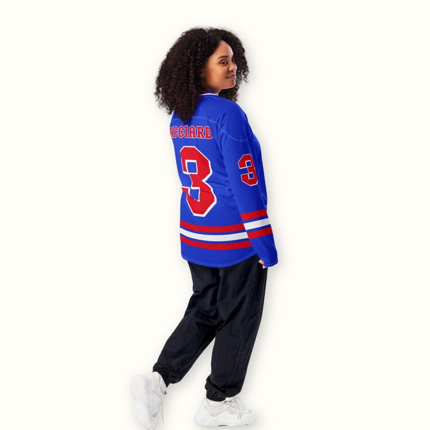 Speedway Racing Unisex Hockey Jersey : Unisex Racing Number 3