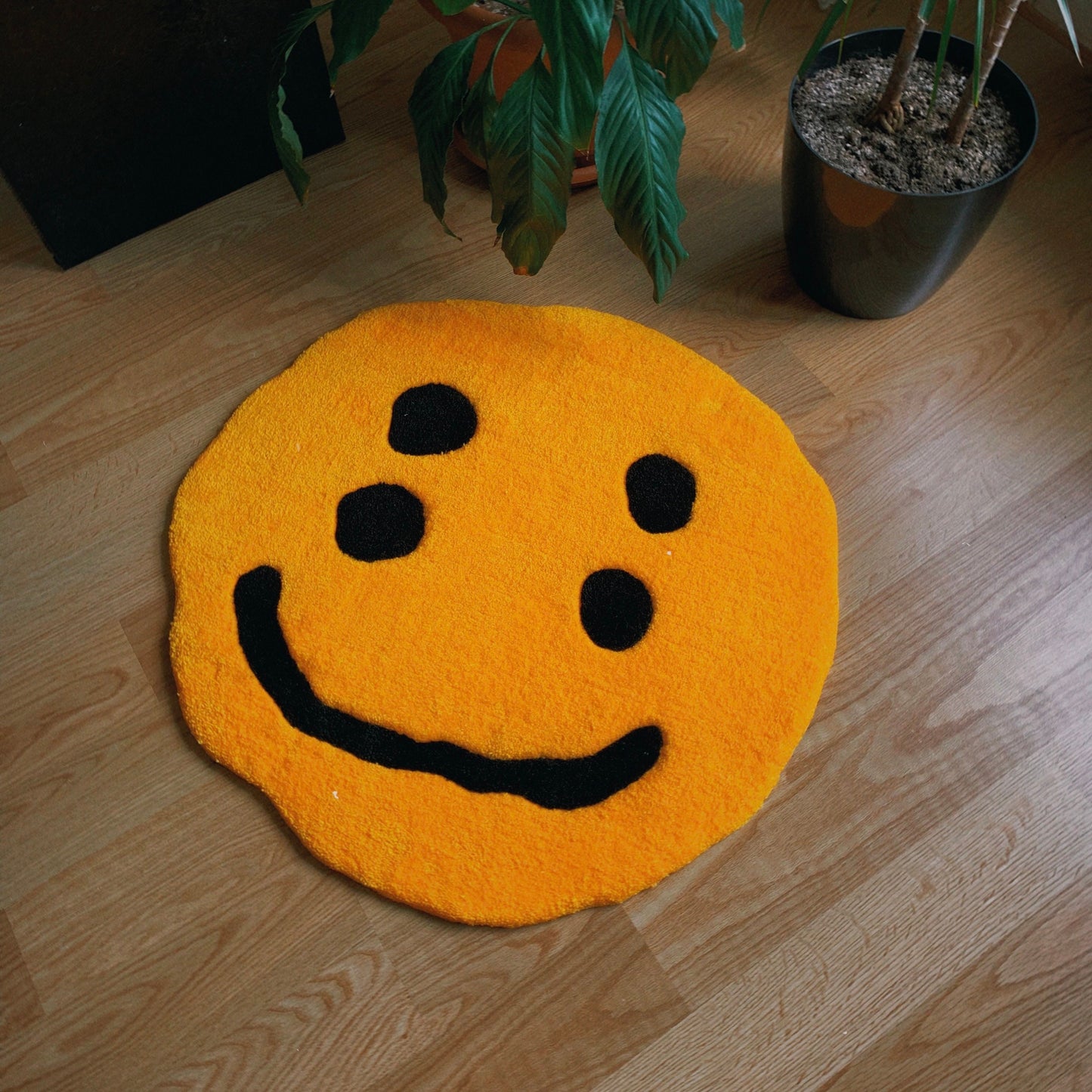 Custom Smiley Tufted Fluffy Rug, Carpets Personalized Size For Livingroom Best Gift
