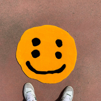 Custom Smiley Tufted Fluffy Rug, Carpets Personalized Size For Livingroom Best Gift