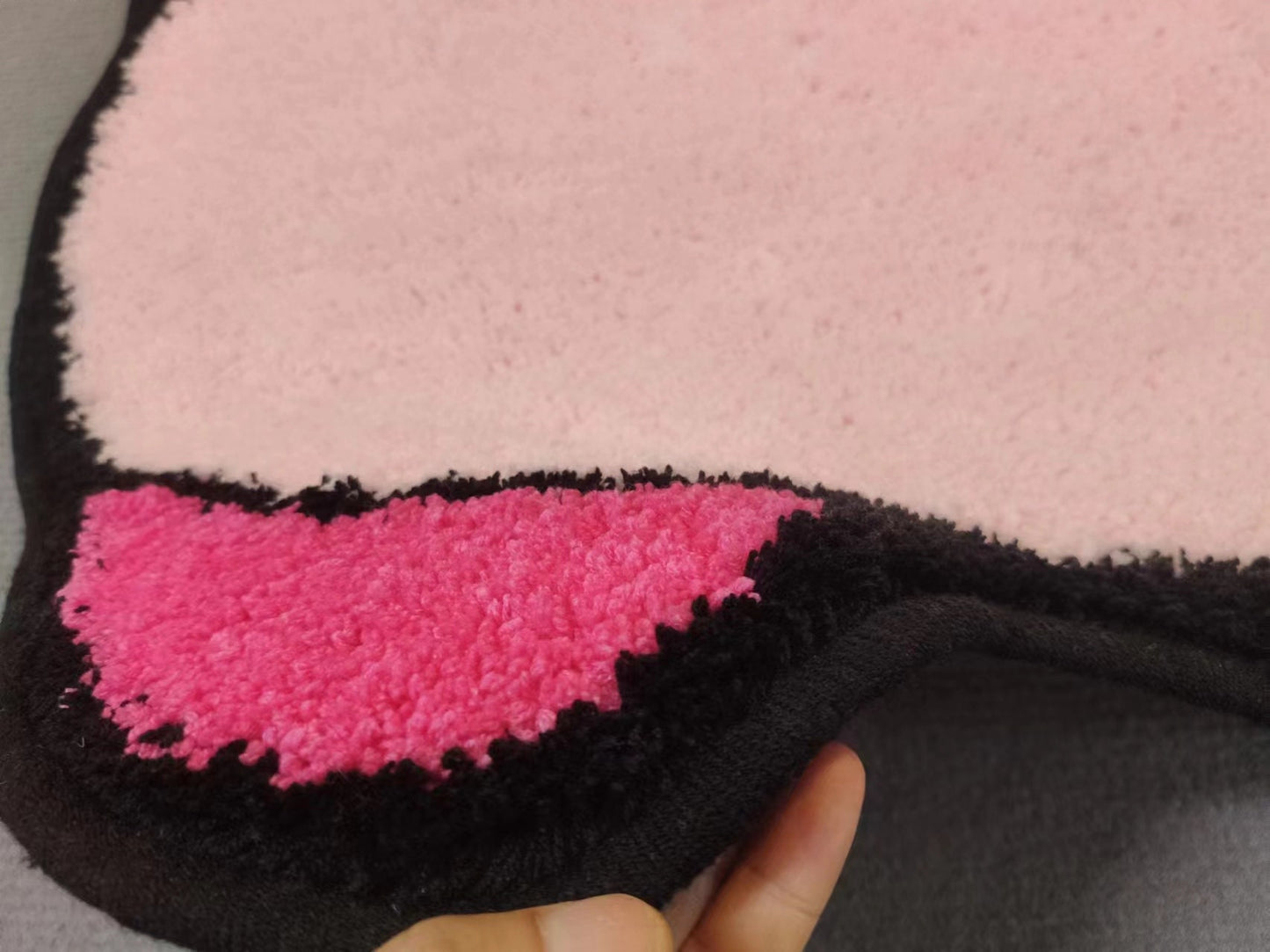 Kirby Tufted Rug Custom Anime Game Design Knitting Handmade Non-slip Area Rugs Home Decor