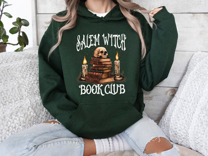 Salem Witch Book Club Sweatshirt, Halloween Sweatshirt, Halloween Party Sweatshirt, Halloween Skeleton, Book Lover Sweat, Librarian Sweater