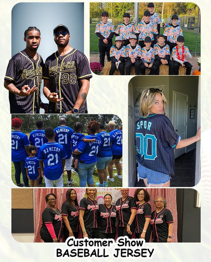 Custom Pinstripe Baseball Jersey, Personalized Team Name Number Logo, Blue Gold Shirt for Men Women Youth Kids, Baseball Softball Gift