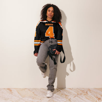 Racing Inspired Oversized Jersey – Unisex Streetwear Hockey Jersey with Bold Number 4