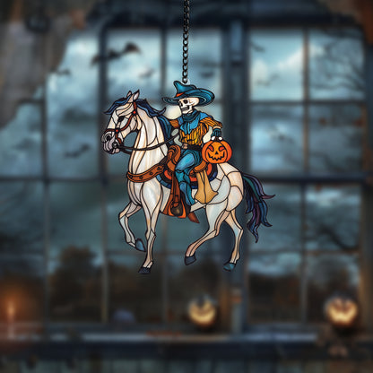 Human Skeleton Window Decor, mythical creature Acrylic Window Hanging Art Decoration, Bat lovers gift, Halloween gift, Spooky Season decor