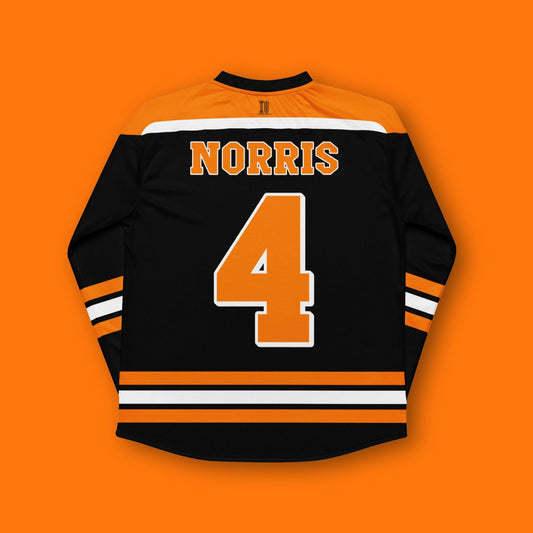 Racing Inspired Oversized Jersey – Unisex Streetwear Hockey Jersey with Bold Number 4