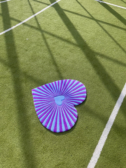 Tufted Heart Rug / 3d Custom Rug / 100% Handmade Gift , Valentine Day