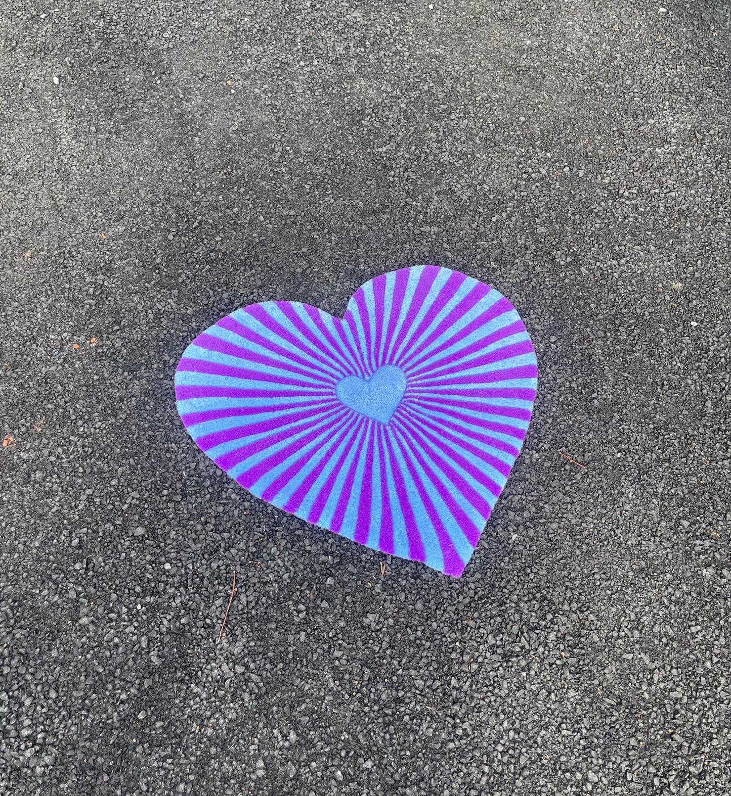 Tufted Heart Rug / 3d Custom Rug / 100% Handmade Gift , Valentine Day