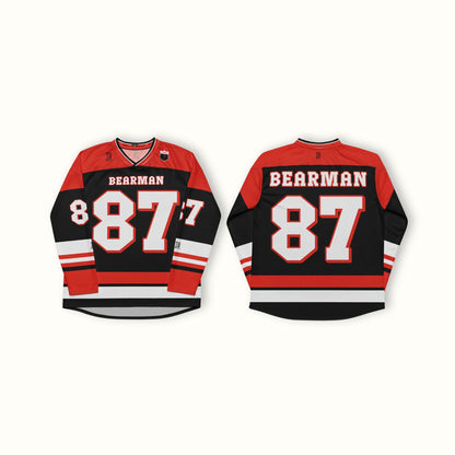 Unisex Oversized Racing Hockey Jersey – Lightweight Motorsport Streetwear with Bold Number 87