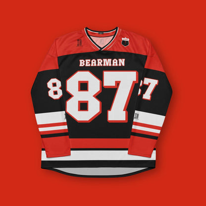 Unisex Oversized Racing Hockey Jersey – Lightweight Motorsport Streetwear with Bold Number 87