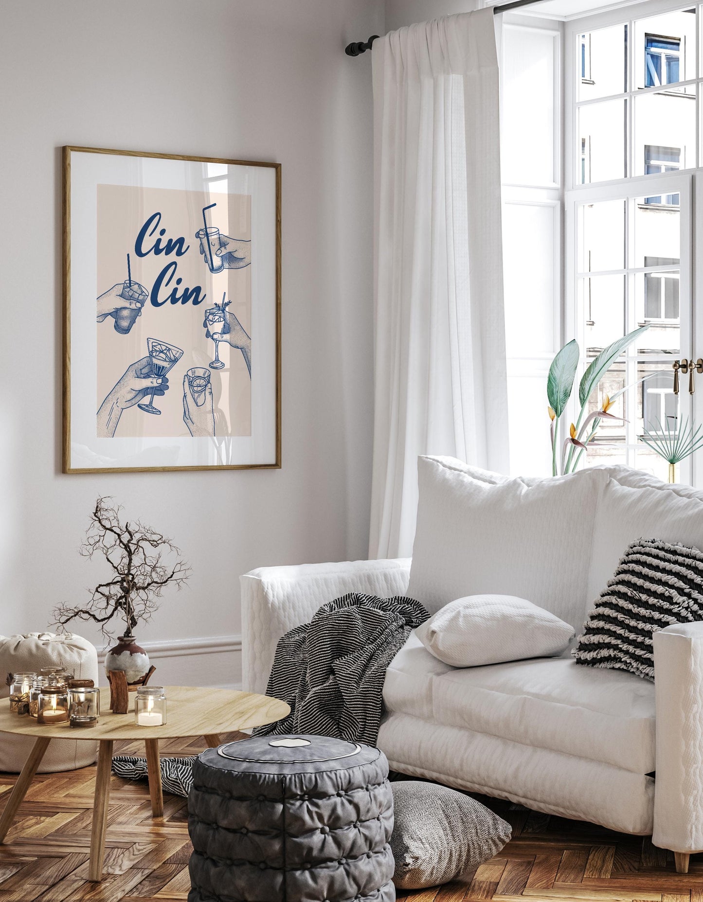 Trendy Cin Cin wall art Print, Alcohol Print Retro Poster, Bar Decor Wall Art, Modern Art Print, Kitchen wall decor, Couple Dancing Art