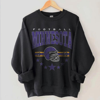 Minnesota Football Shirt, Purple and Gold Shirt, Minnesota Football Sweatshirt, Vintage Style Minnesota Football shirt, Sunday Football