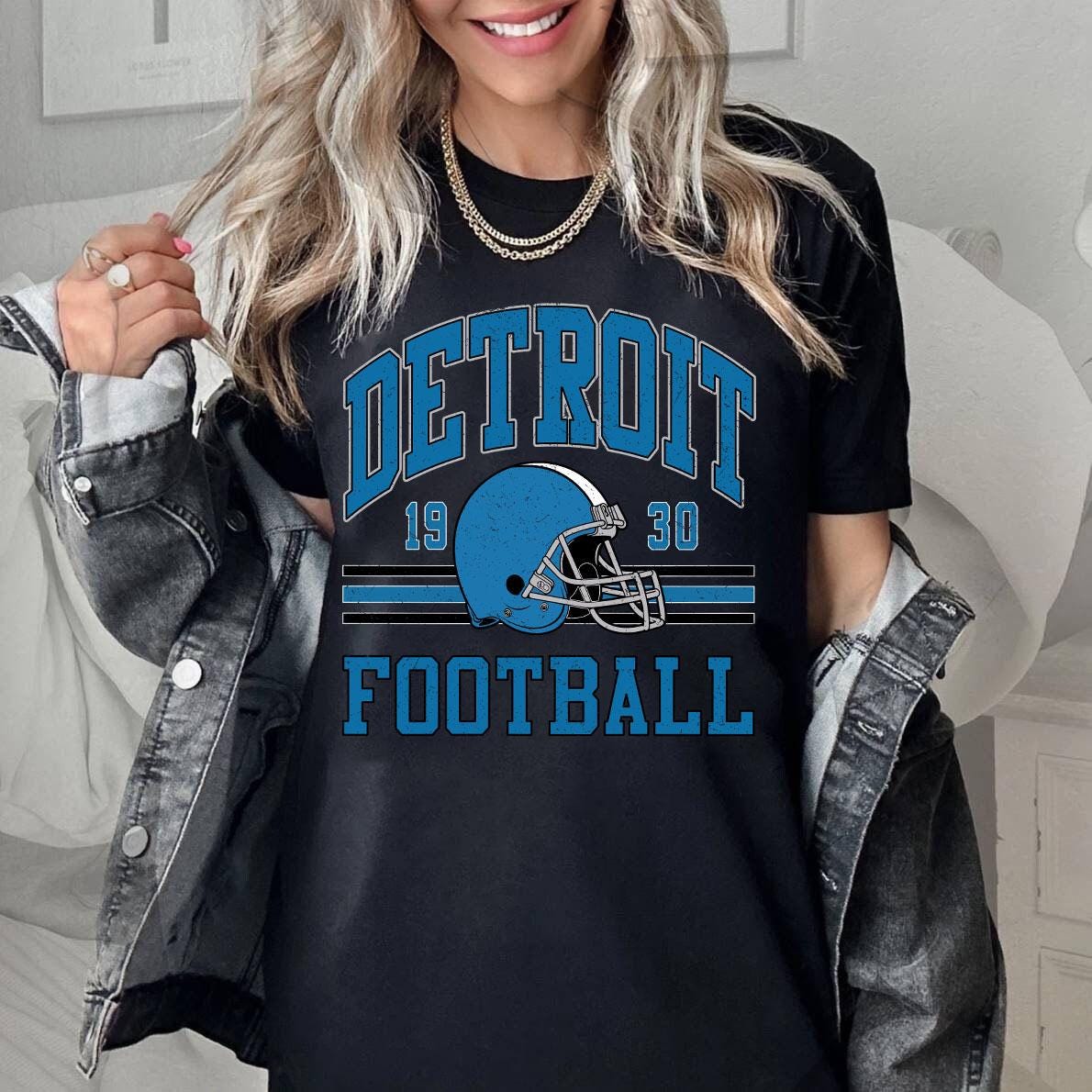 Vintage Detroit Football Shirt, Vintage Style Detroit Football Shirt, Detroit Football Shirt, Fan Gifts Tee, Football Tee, Sun Day Football