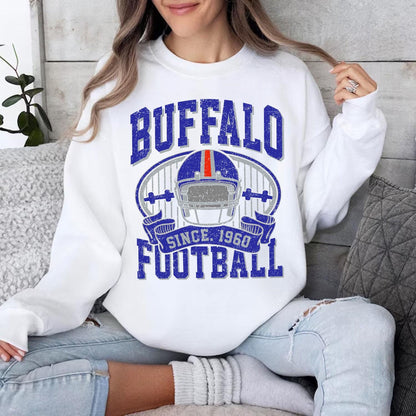 Retro Buffalo Football Sweatshirt, Vintage Buffalo Football Shirt,Buffalo Football Shirt, Sun Day Football,Buffalo Football Shirt, Game Day.