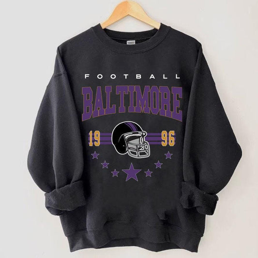 Vintage Baltimore Football Sweatshirt, Baltimore Football Shirt Game Day Shirt Sundays are for Baltimore Football Retro Shirt,Game Day Shirt