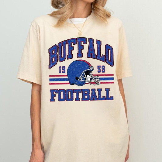 Retro Buffalo Football Sweatshirt,Buffalo Football Shirt, Sun Day Football,Buffalo Football Shirt, Game Day, Vintage Buffalo Football Shirt.