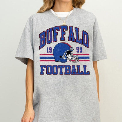 Retro Buffalo Football Sweatshirt,Buffalo Football Shirt, Sun Day Football,Buffalo Football Shirt, Game Day, Vintage Buffalo Football Shirt.