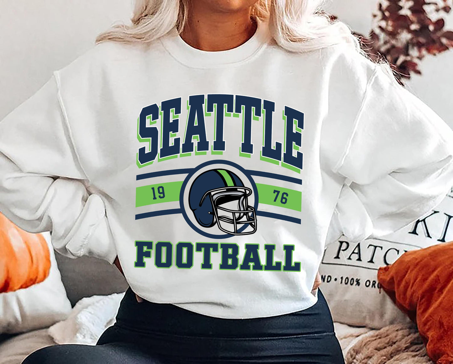 Retro Seattle Football Sweatshirt, Sun Day Football,Seattle Sunday Shirt, Game Day, Vintage Seattle Football Shirt, Seattle Football Shirt