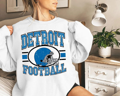 Detroit Football Shirt, Vintage Style Detroit Football shirt, Sunday Football, Detroit Football Sweatshirt, Game Day Football Shirt