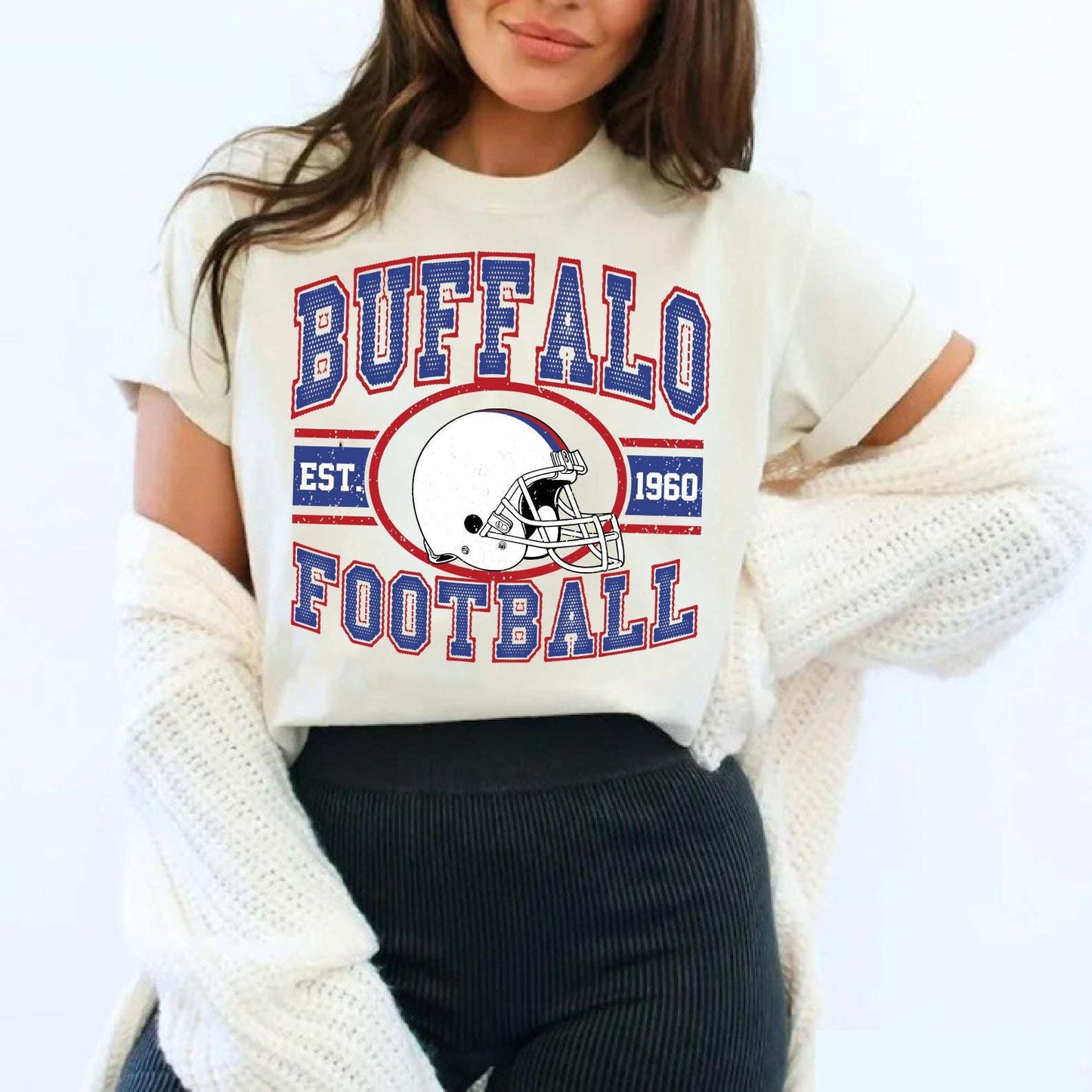 Retro Buffalo Football Sweatshirt, Sun Day Football,Buffalo Football Gift, Game Day, Vintage Buffalo Football Shirt, Buffalo Football Shirt