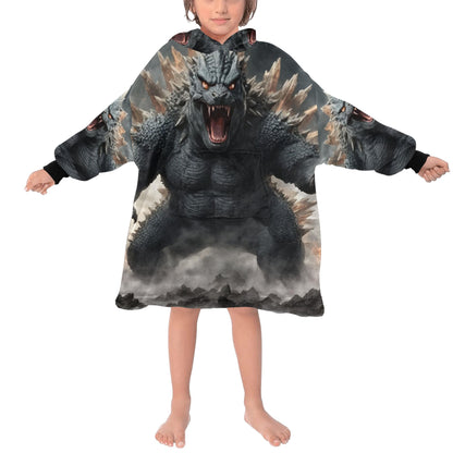 Kids Blanket Hoodie Godzilla Gojira Kaiju Blankets Art