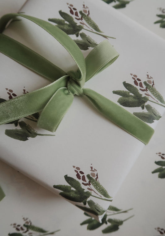 Wrapping paper,Gift Wrap, Rustic Wrap, Watercolour Gift Warp, Wrapping paper, gift paper, green leaves wrap paper, watercolour wrapping