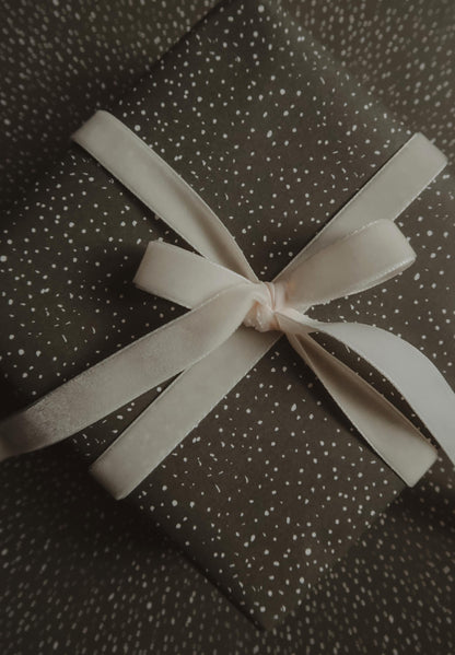 Velvet ribbon pure white, 2.5m bundle velvet ribbon, gift velvet ribbon, gift wrapping ribbon,for gift wrapping