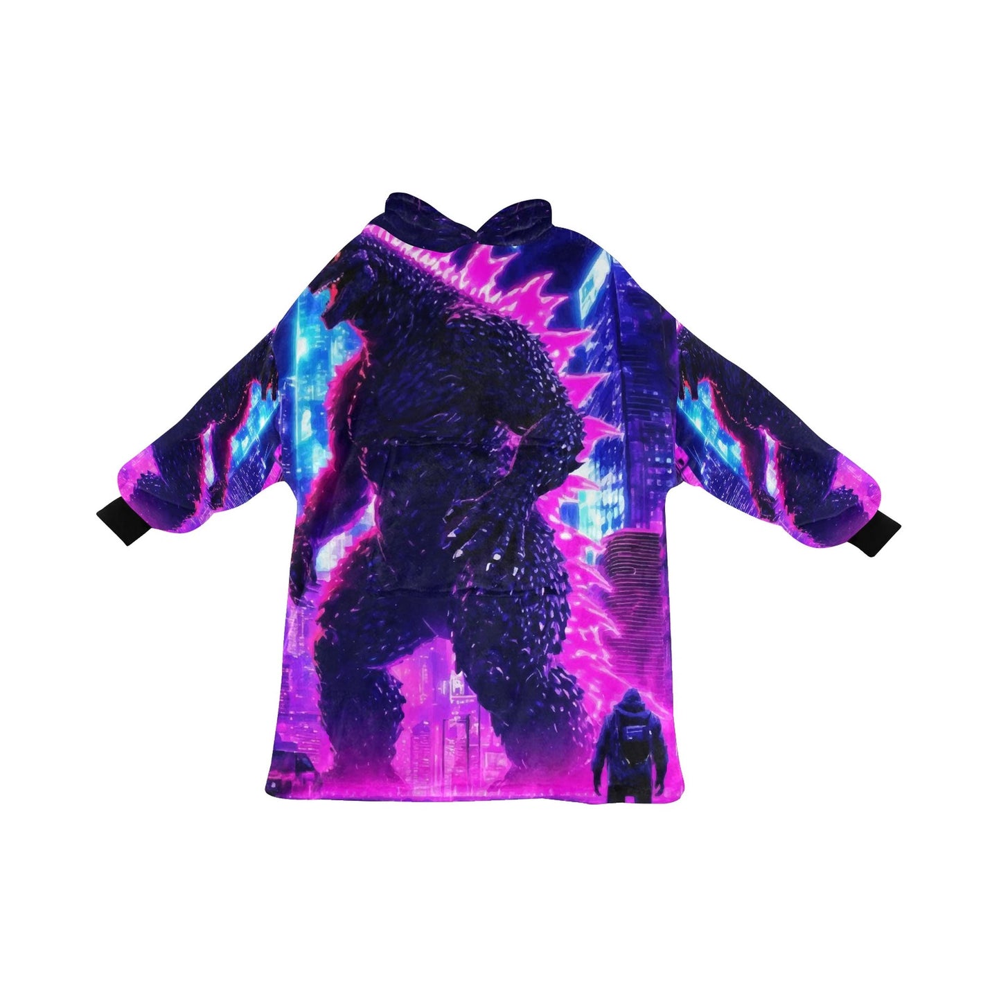 Kids Blanket Hoodie Godzilla Gojira Kaiju Blankets Art Neon