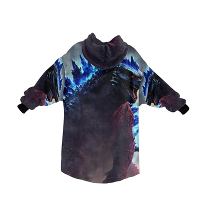 Kids Blanket Hoodie Godzilla Gojira Kaiju Blankets Art Comics Retro Neon