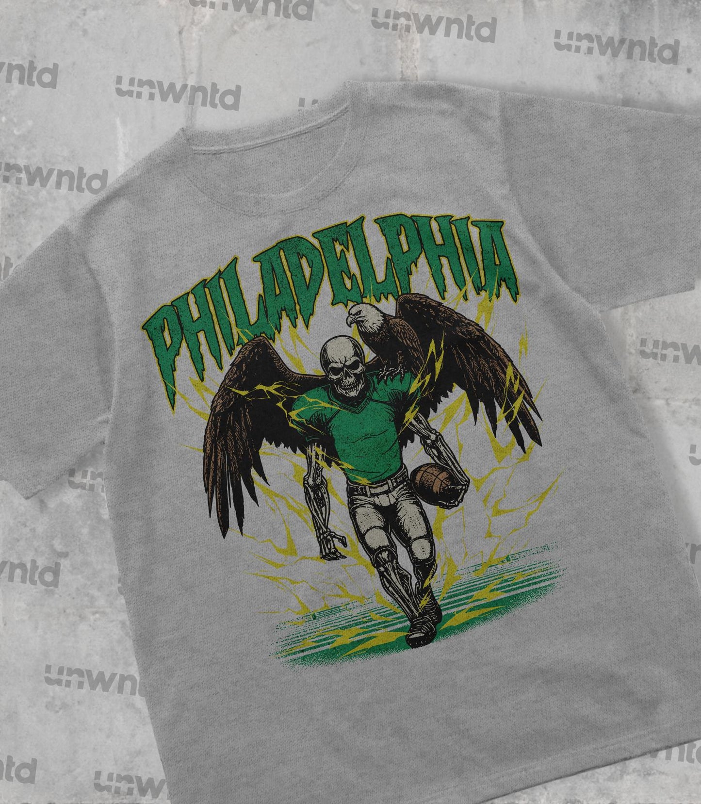 Philadelphia Football Shirt - Graphic Tees - Skeleton Shirt - Merch Tee - Gift Shirt - Bootleg Shirt - Vintage - Skeleton Football Shirt