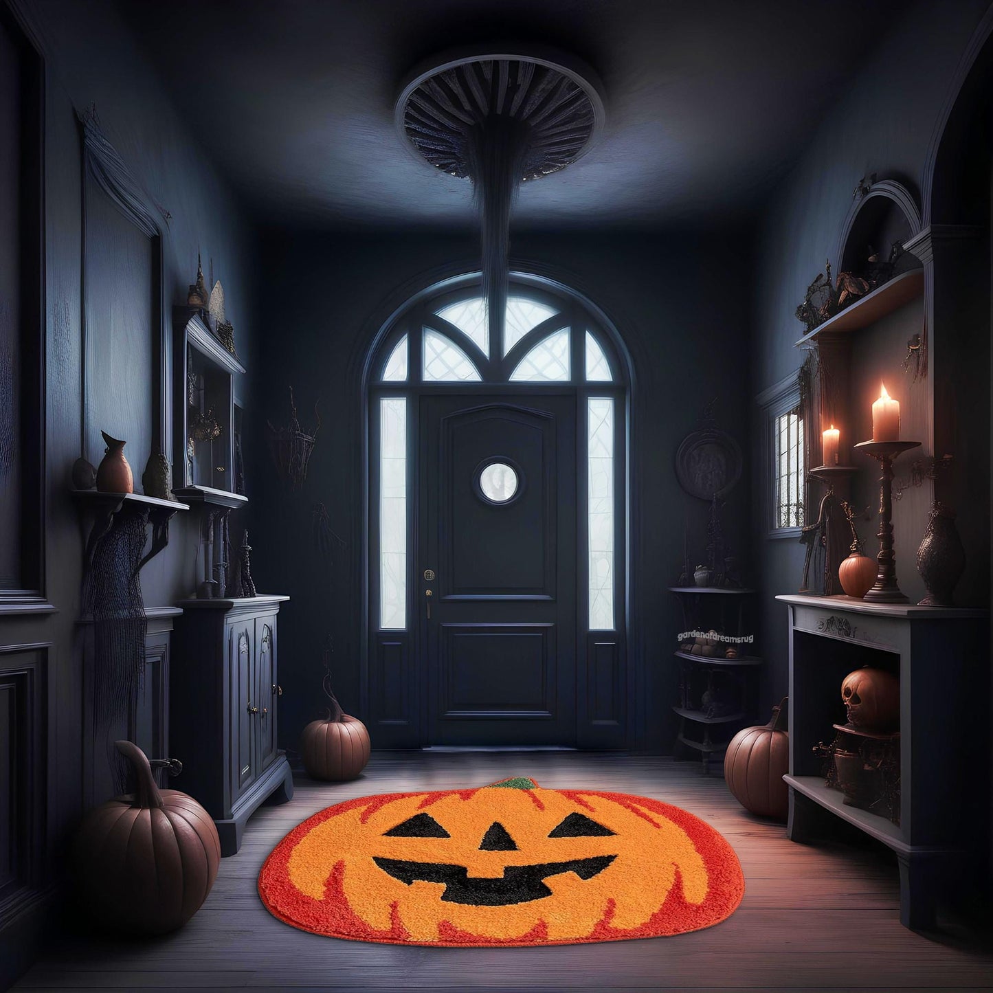 Pumpkin Rug, Halloween Rug, Tufted Look Rug, Halloween Decor, Gift For Halloween, Rugs For Living Room, Non Slip Rug, Home Decor Carpet