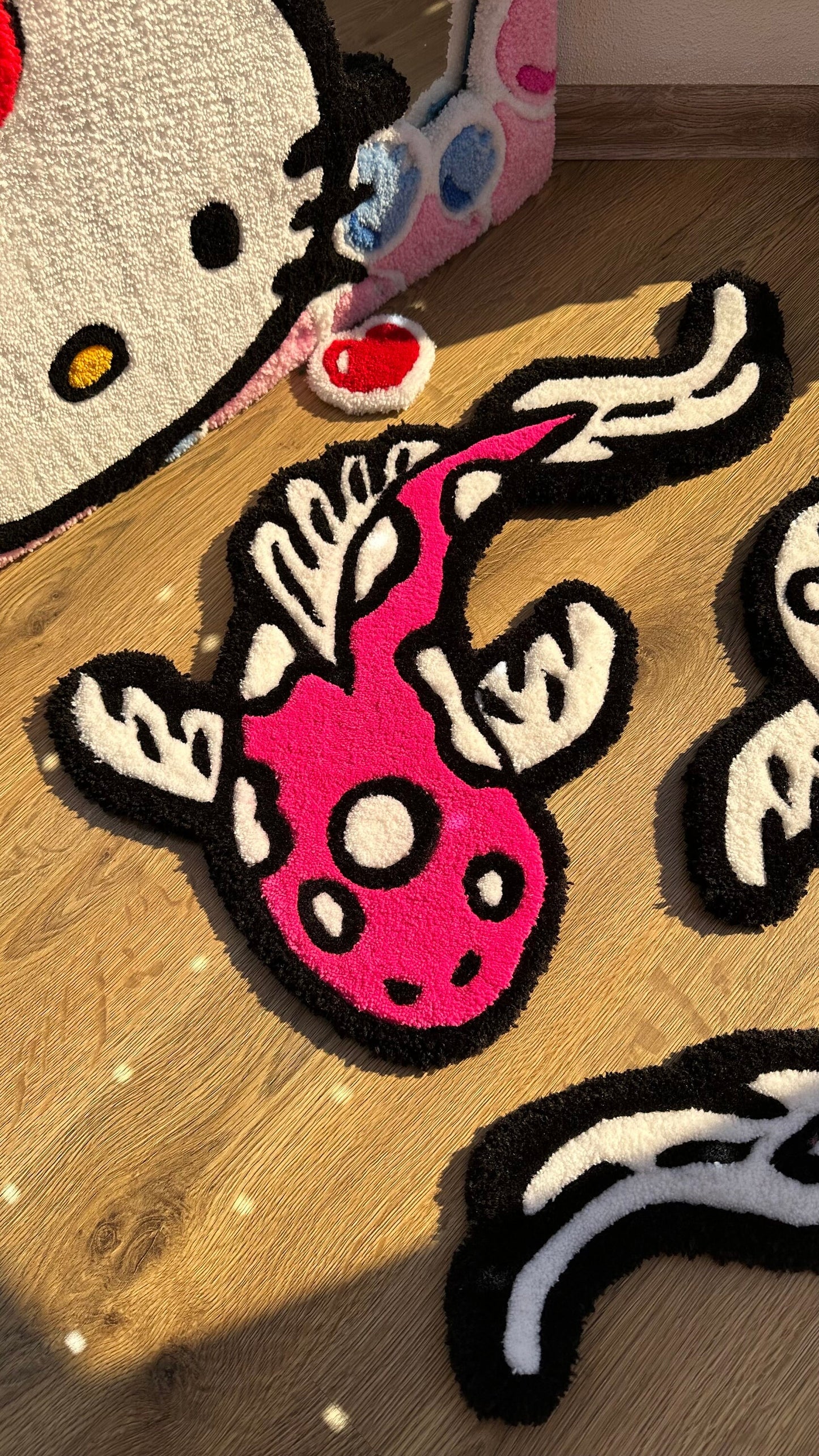 Custom Koi Yin Yang fish tufting handmade rug