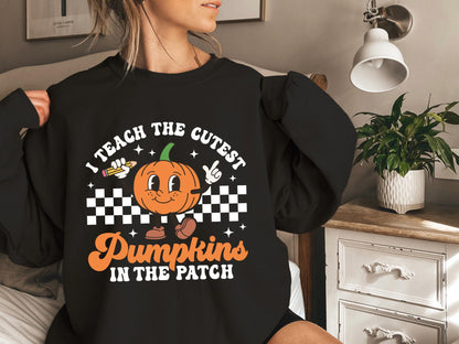 I Teach The Cutest Pumpkins In The Patch Shirt Tee,Halloween Teacher Sweatshirt, Fall Teacher Shirts,Pumpkin Teacher Tee,Cute Teacher Shirts