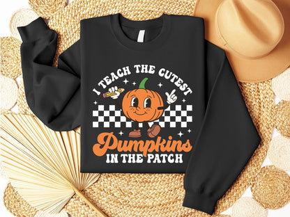 I Teach The Cutest Pumpkins In The Patch Shirt Tee,Halloween Teacher Sweatshirt, Fall Teacher Shirts,Pumpkin Teacher Tee,Cute Teacher Shirts