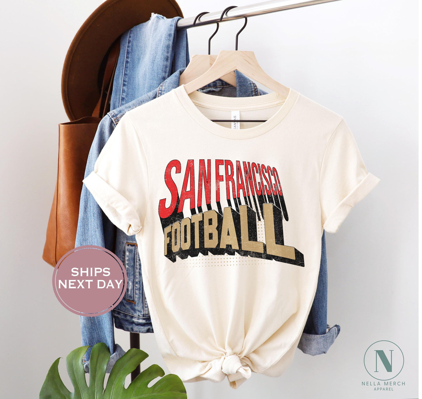 Retro San Francisco Football Shirt, Vintage San Francisco Football Shirt, San Francisco Football Women Shirt, Varsity San Francisco Football